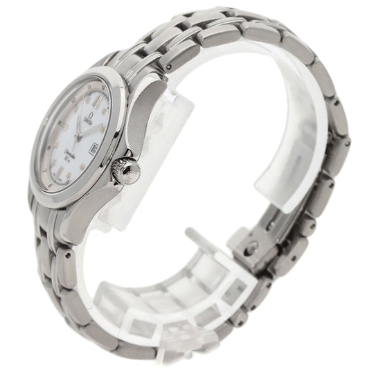 OMEGA Watches Quartz 2581.20 Stainless Steel , Stainless Steel Silver Seamaster white dial Women Used Authentic