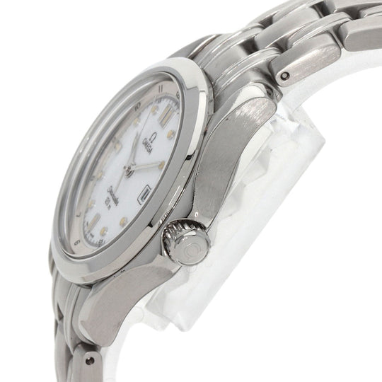 OMEGA Watches Quartz 2581.20 Stainless Steel , Stainless Steel Silver Seamaster white dial Women Used Authentic