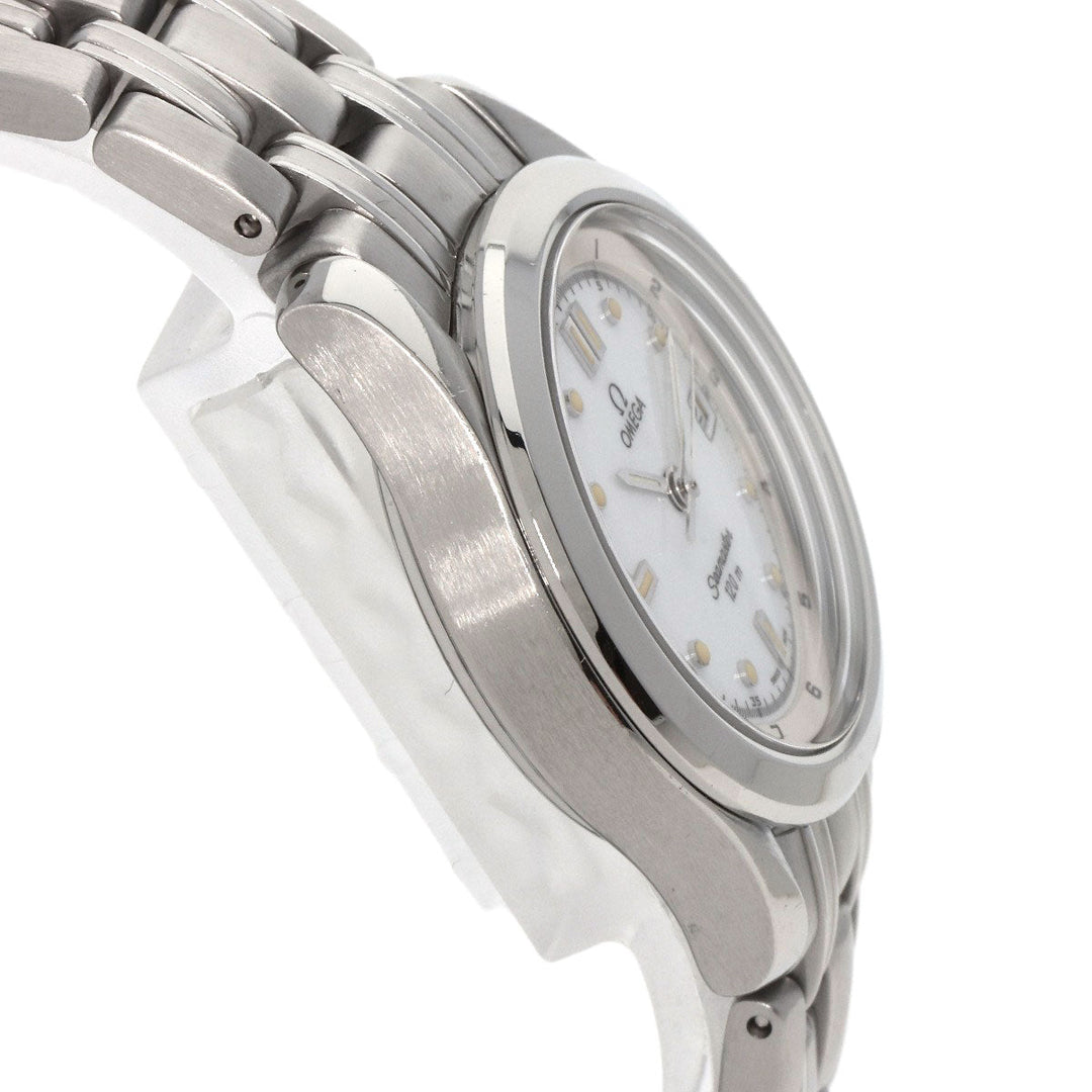 OMEGA Watches Quartz 2581.20 Stainless Steel , Stainless Steel Silver Seamaster white dial Women Used Authentic