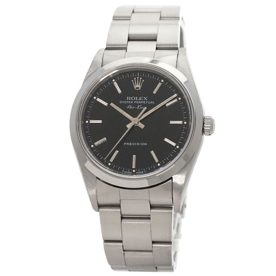 ROLEX Watches Mechanical Automatic 14000 Stainless Steel Silver Air king black dial