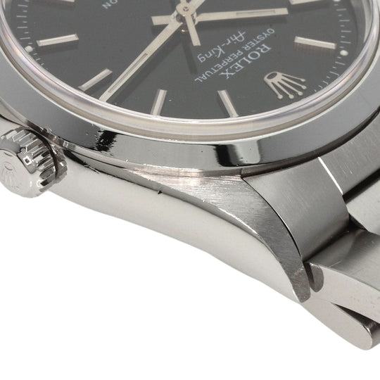 ROLEX Watches Mechanical Automatic 14000 Stainless Steel Silver Air king black dial