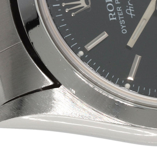 ROLEX Watches Mechanical Automatic 14000 Stainless Steel Silver Air king black dial