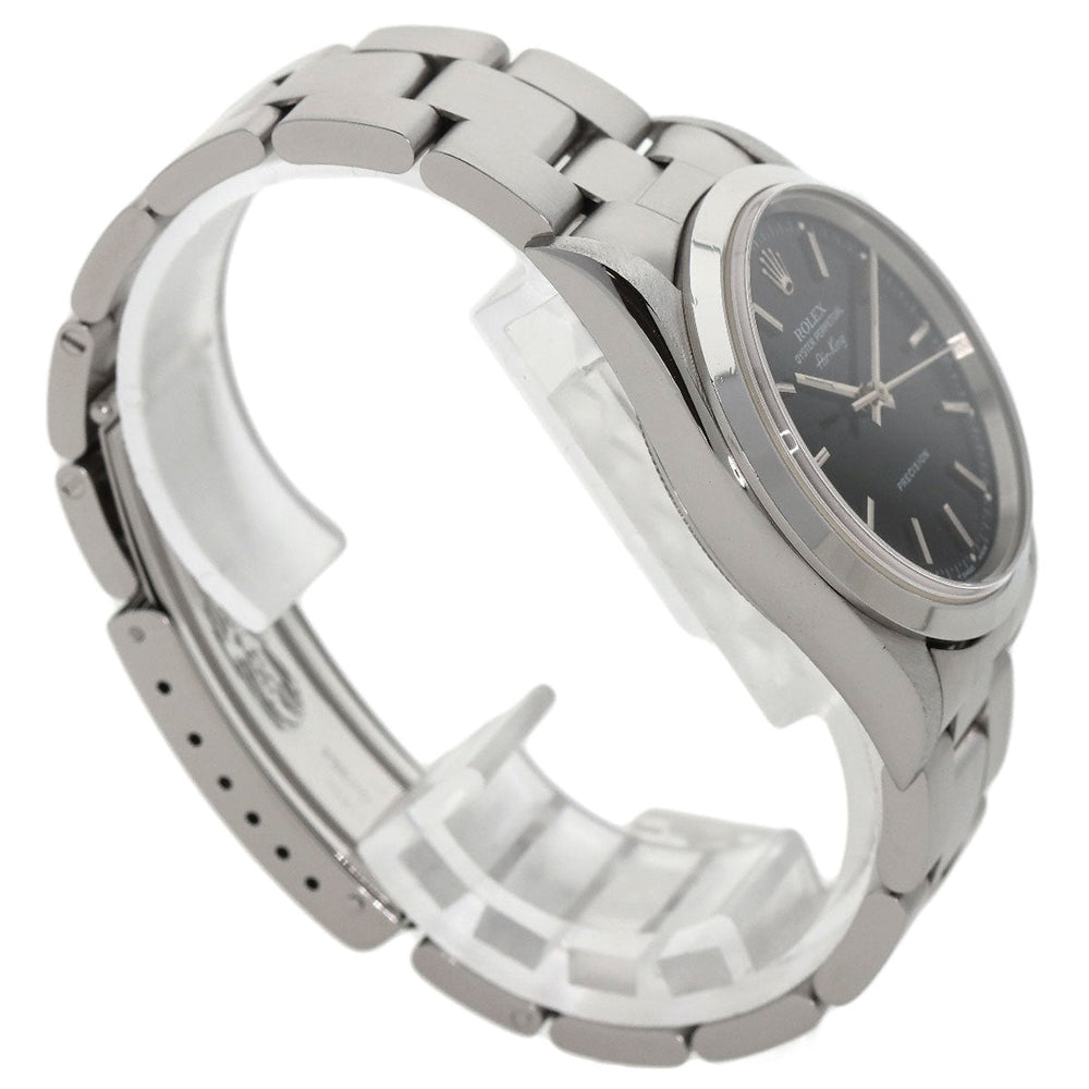 ROLEX Watches Mechanical Automatic 14000 Stainless Steel Silver Air king black dial