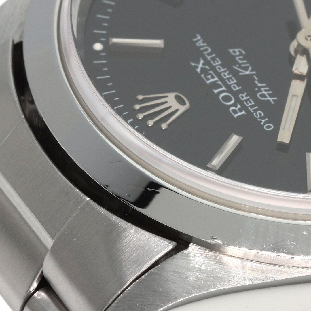 ROLEX Watches Mechanical Automatic 14000 Stainless Steel Silver Air king black dial