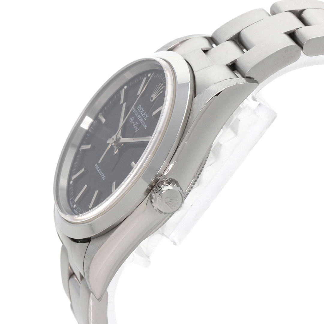 ROLEX Watches Mechanical Automatic 14000 Stainless Steel Silver Air king black dial