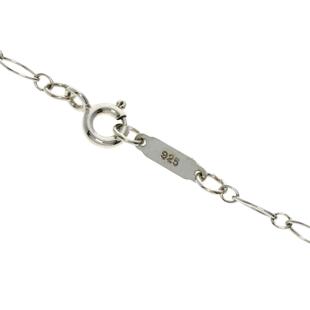 TIFFANY&Co. Necklace SV Silver Heart Key Enamel Women Used Authentic