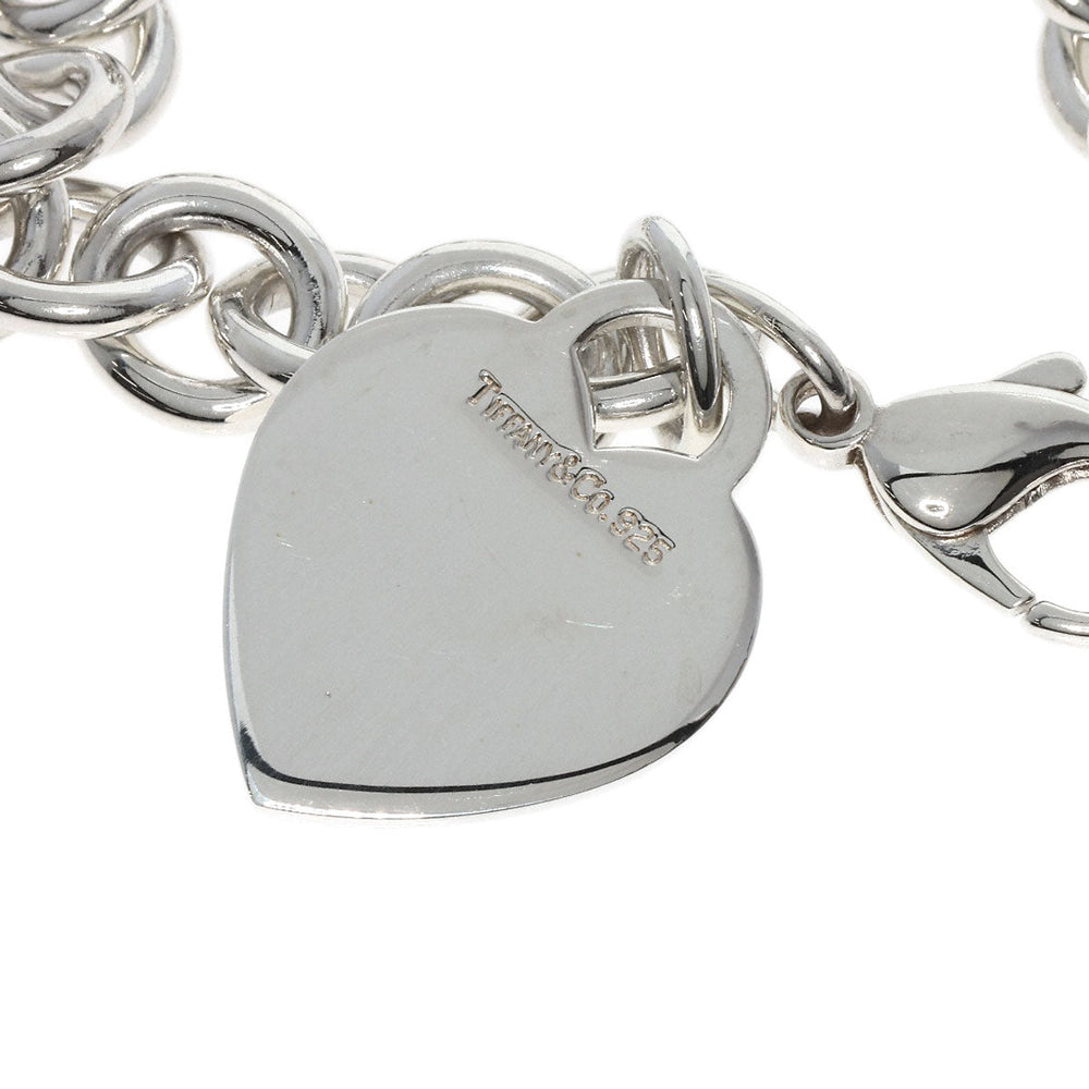 TIFFANY&Co. bracelet SV Silver Heart tag breath Women Used Authentic