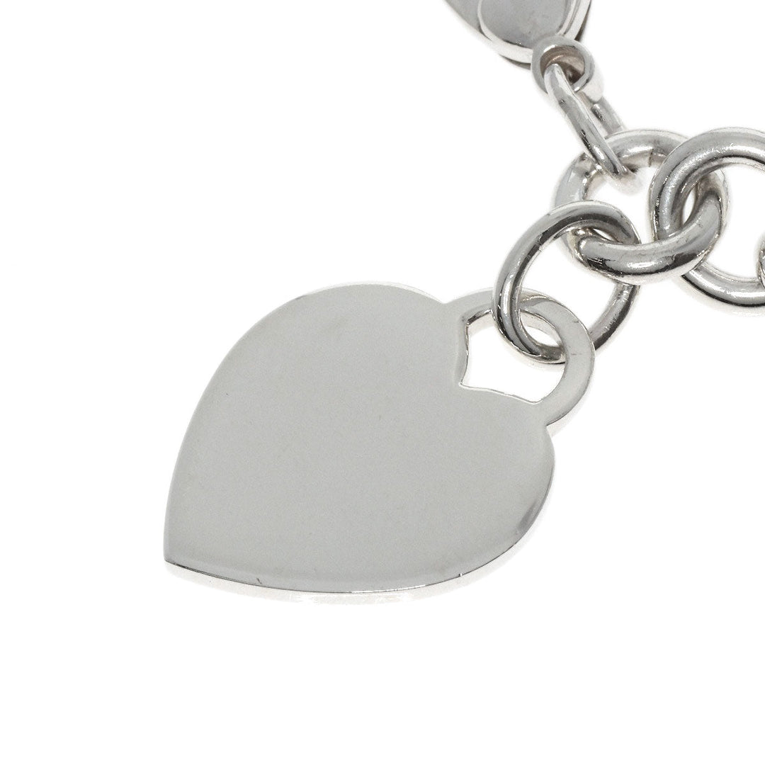 TIFFANY&Co. bracelet SV Silver Heart tag breath Women Used Authentic