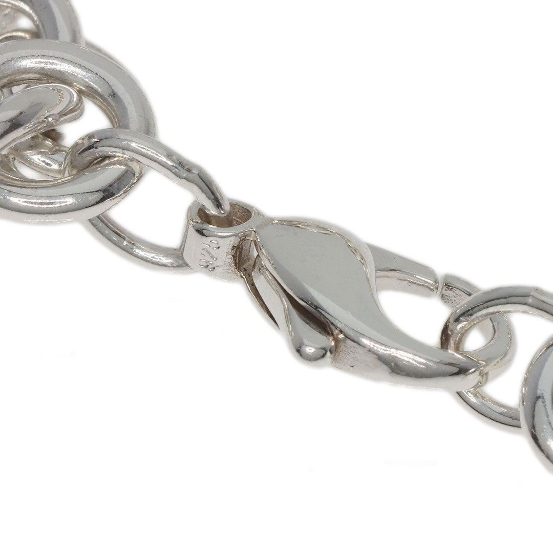 TIFFANY&Co. bracelet SV Silver Heart tag breath Women Used Authentic