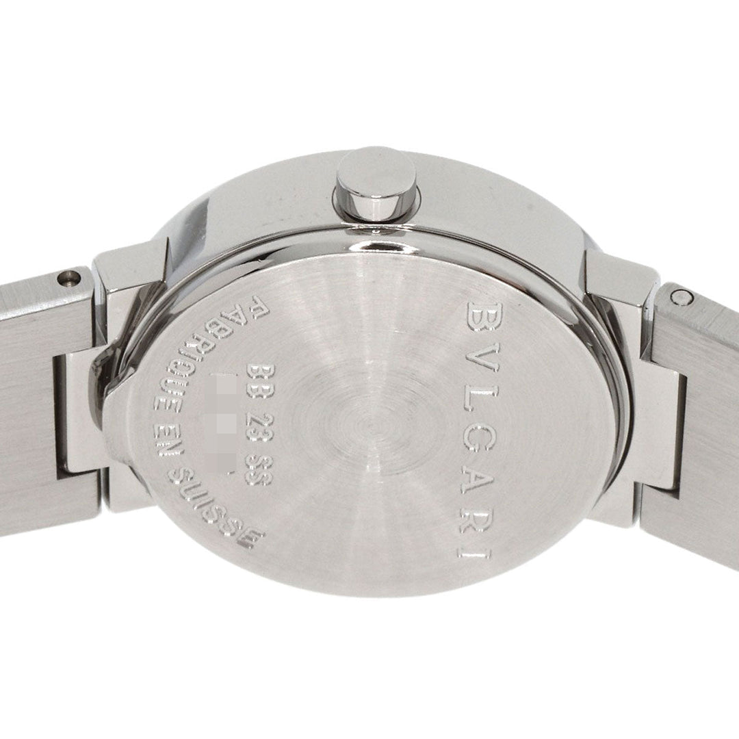BVLGARI Watches Quartz BB23SS/12 Stainless Steel , Stainless Steel Silver BVLGARI BVLGARI 12P Diamond black dial Women Used Authentic
