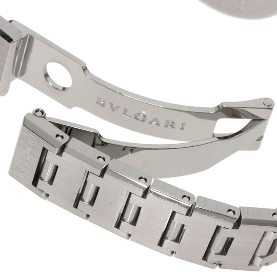 BVLGARI Watches Quartz BB23SS/12 Stainless Steel , Stainless Steel Silver BVLGARI BVLGARI 12P Diamond black dial Women Used Authentic