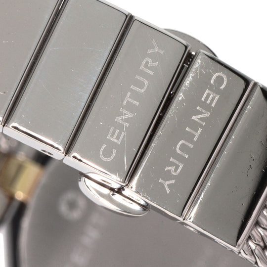 CENTURY Watches Quartz Stainless Steel , Stainless Steel Silver Plat im time White shell dial Women Used Authentic