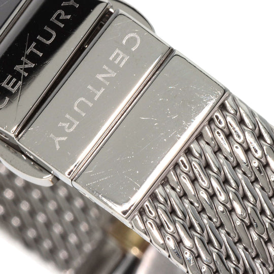 CENTURY Watches Quartz Stainless Steel , Stainless Steel Silver Plat im time White shell dial Women Used Authentic