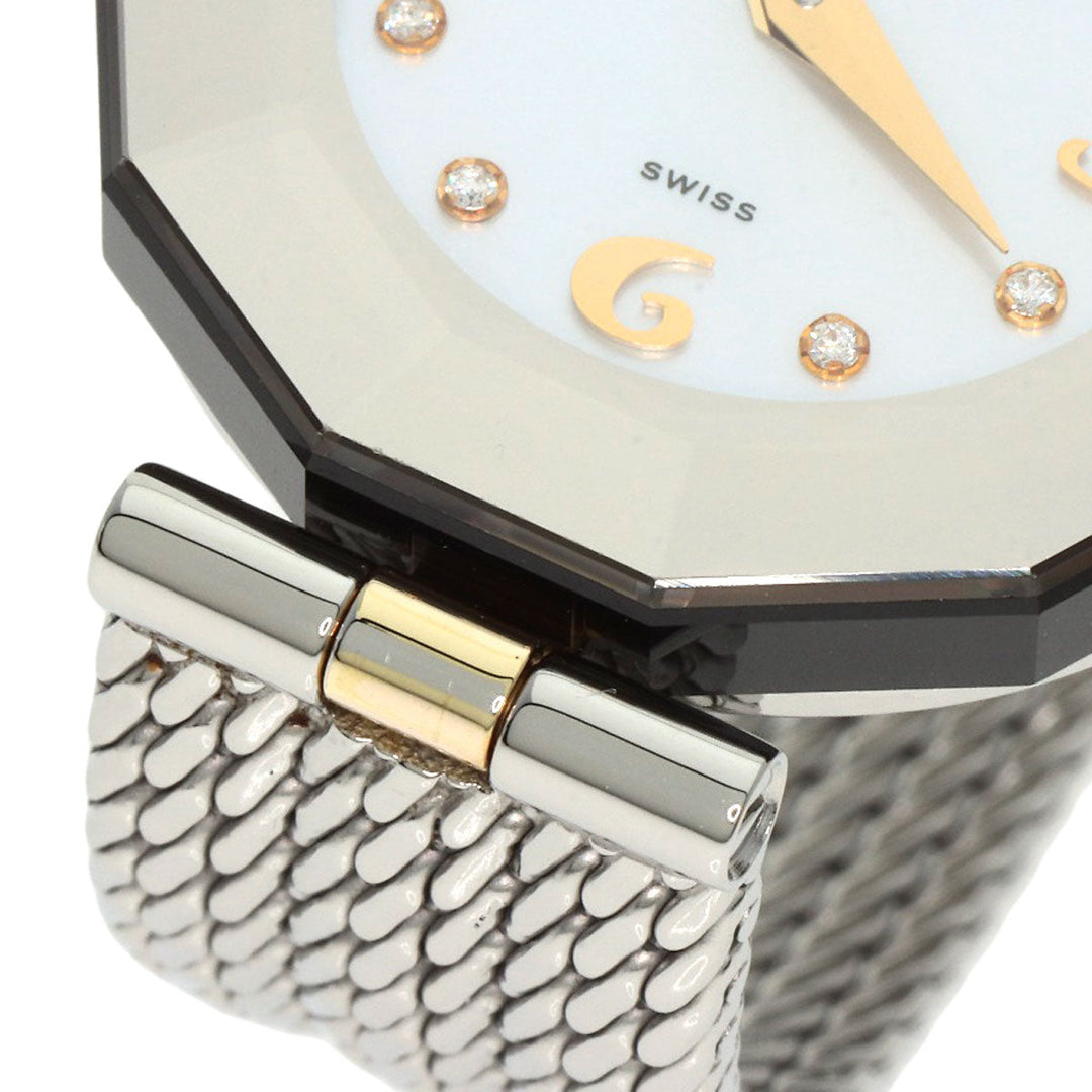 CENTURY Watches Quartz Stainless Steel , Stainless Steel Silver Plat im time White shell dial Women Used Authentic