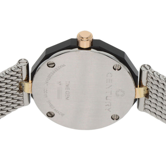 CENTURY Watches Quartz Stainless Steel , Stainless Steel Silver Plat im time White shell dial Women Used Authentic