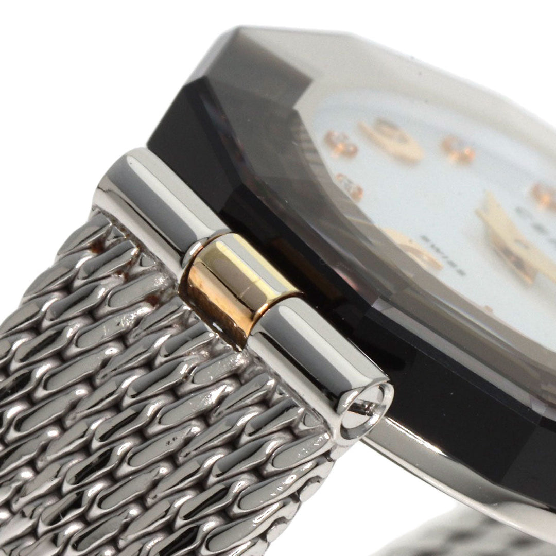 CENTURY Watches Quartz Stainless Steel , Stainless Steel Silver Plat im time White shell dial Women Used Authentic
