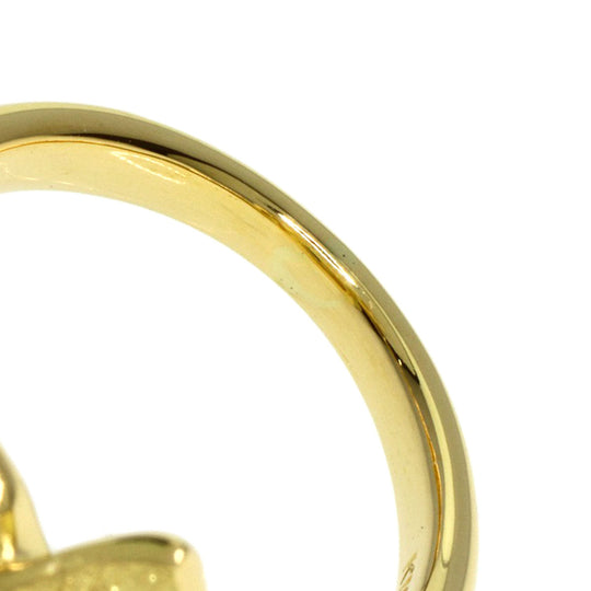 SHUN TAMURA Ring 18K Yellow Gold gold Diamond Gardenia Motif Women Used Authentic