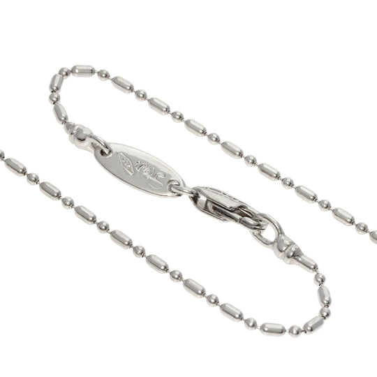 STAR JEWELRY Necklace K18WG Silver Cross diamond