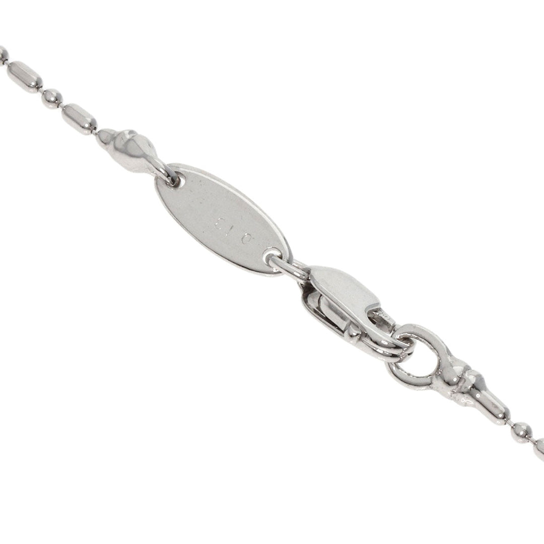 STAR JEWELRY Necklace K18WG Silver Cross diamond