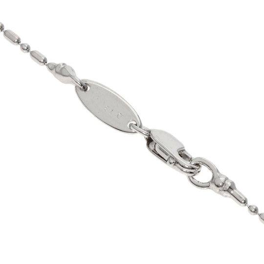 STAR JEWELRY Necklace K18WG Silver Cross diamond