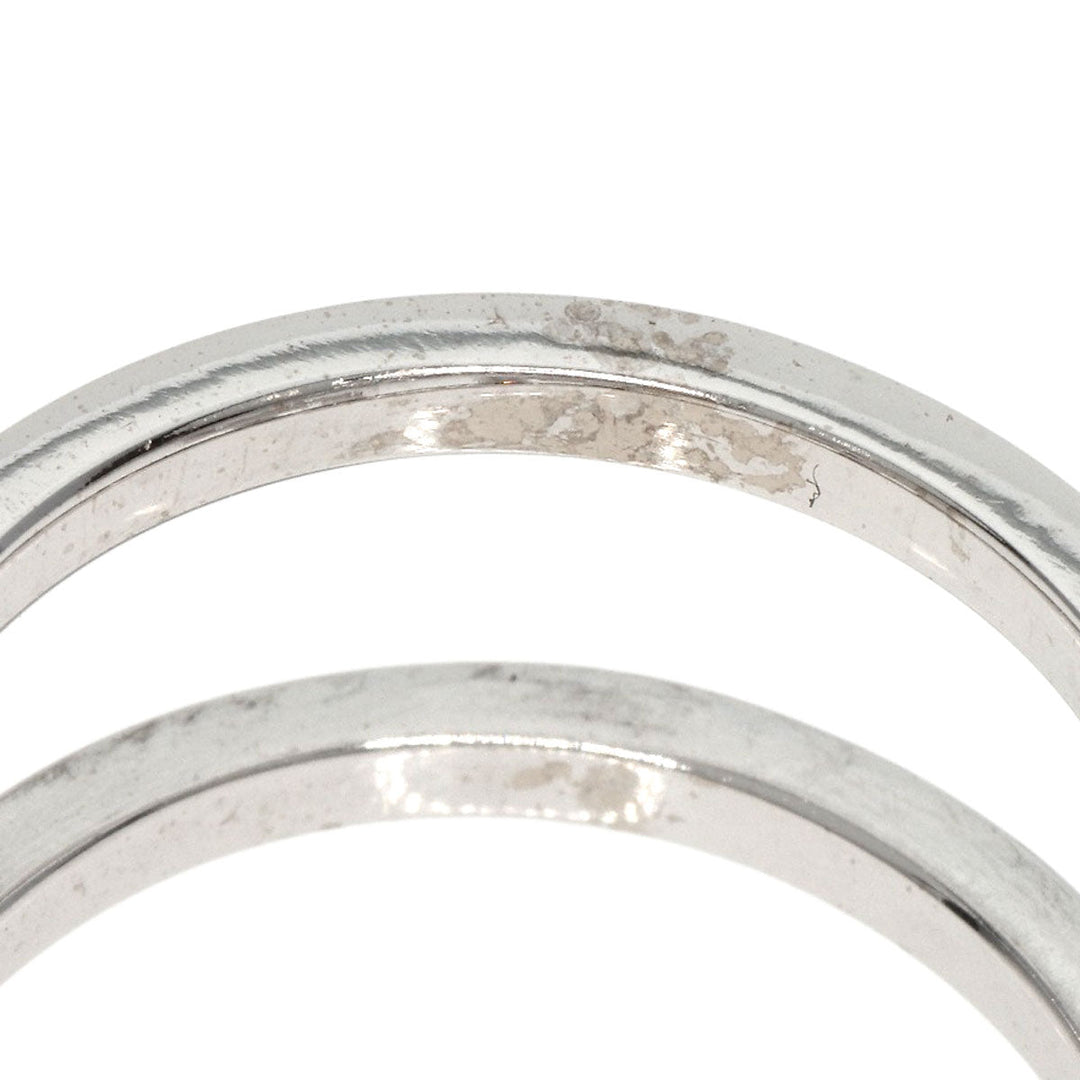 MIKIMOTO Ring K18WG Silver Diamond set ring