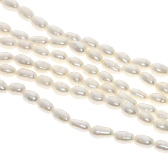 TASAKI Necklace K14YG white Freshwater Pearl 3 Strand 31.5" Long Women Used Authentic