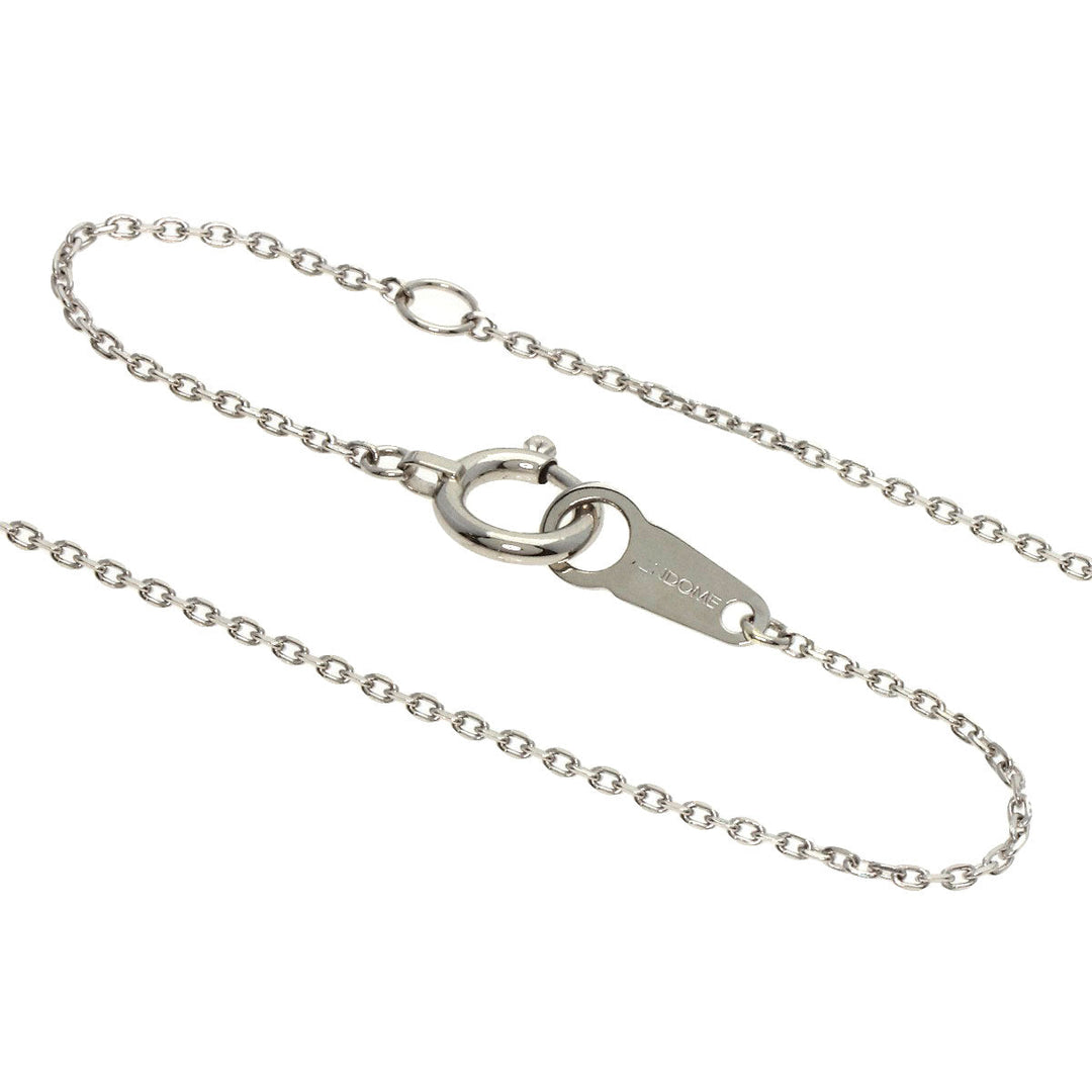VANDOME Necklace PT850 , PT900 Silver Cross diamond Women Used Authentic