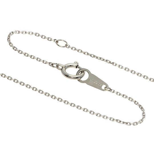 VANDOME Necklace PT850 , PT900 Silver Cross diamond Women Used Authentic