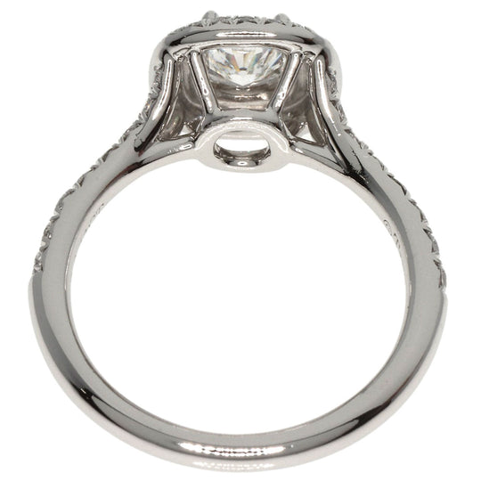 TIFFANY&Co. Ring PT950 Silver Solest cushion cut diamond