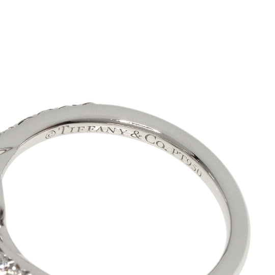 TIFFANY&Co. Ring PT950 Silver Solest cushion cut diamond