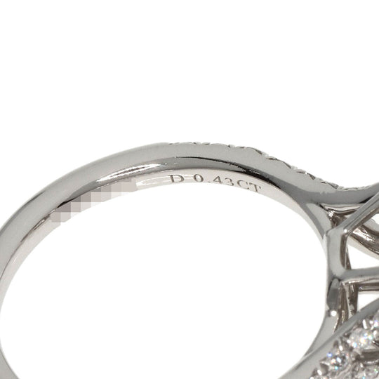 TIFFANY&Co. Ring PT950 Silver Solest cushion cut diamond