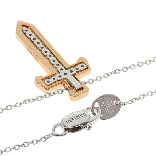 Damiani Necklace K18WG gold Spada YOSHIDA special model 2023 Women Used Authentic