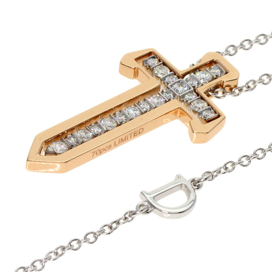 Damiani Necklace K18WG gold Spada YOSHIDA special model 2023 Women Used Authentic