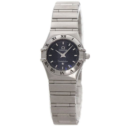 OMEGA Watches Quartz 1562.40 Stainless Steel , Stainless Steel Silver Constellation Mini gray dial Women Used Authentic