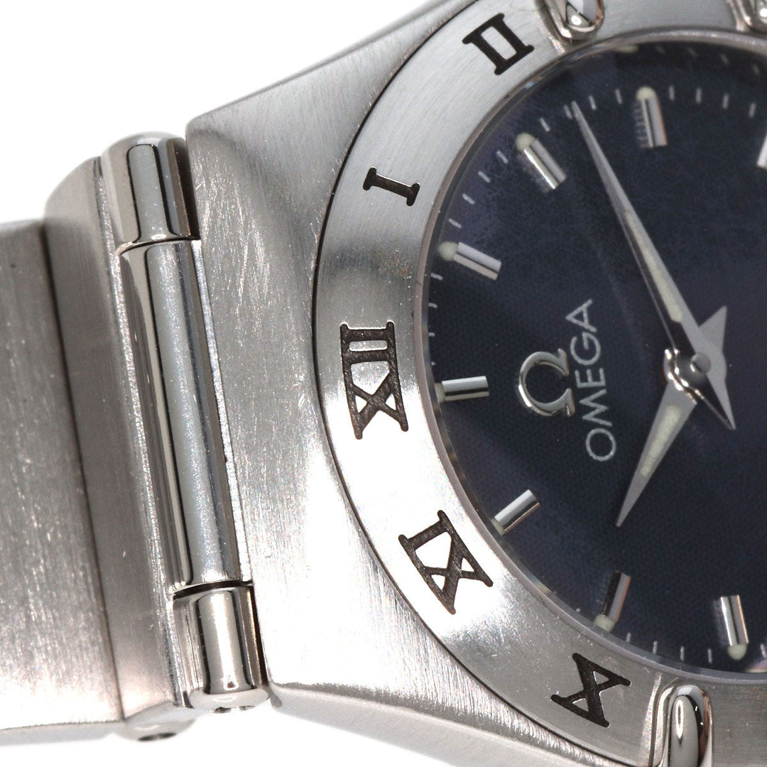 OMEGA Watches Quartz 1562.40 Stainless Steel , Stainless Steel Silver Constellation Mini gray dial Women Used Authentic