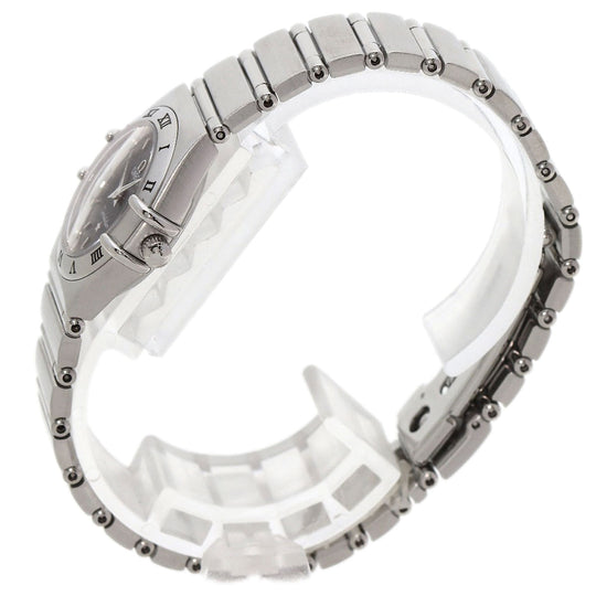 OMEGA Watches Quartz 1562.40 Stainless Steel , Stainless Steel Silver Constellation Mini gray dial Women Used Authentic