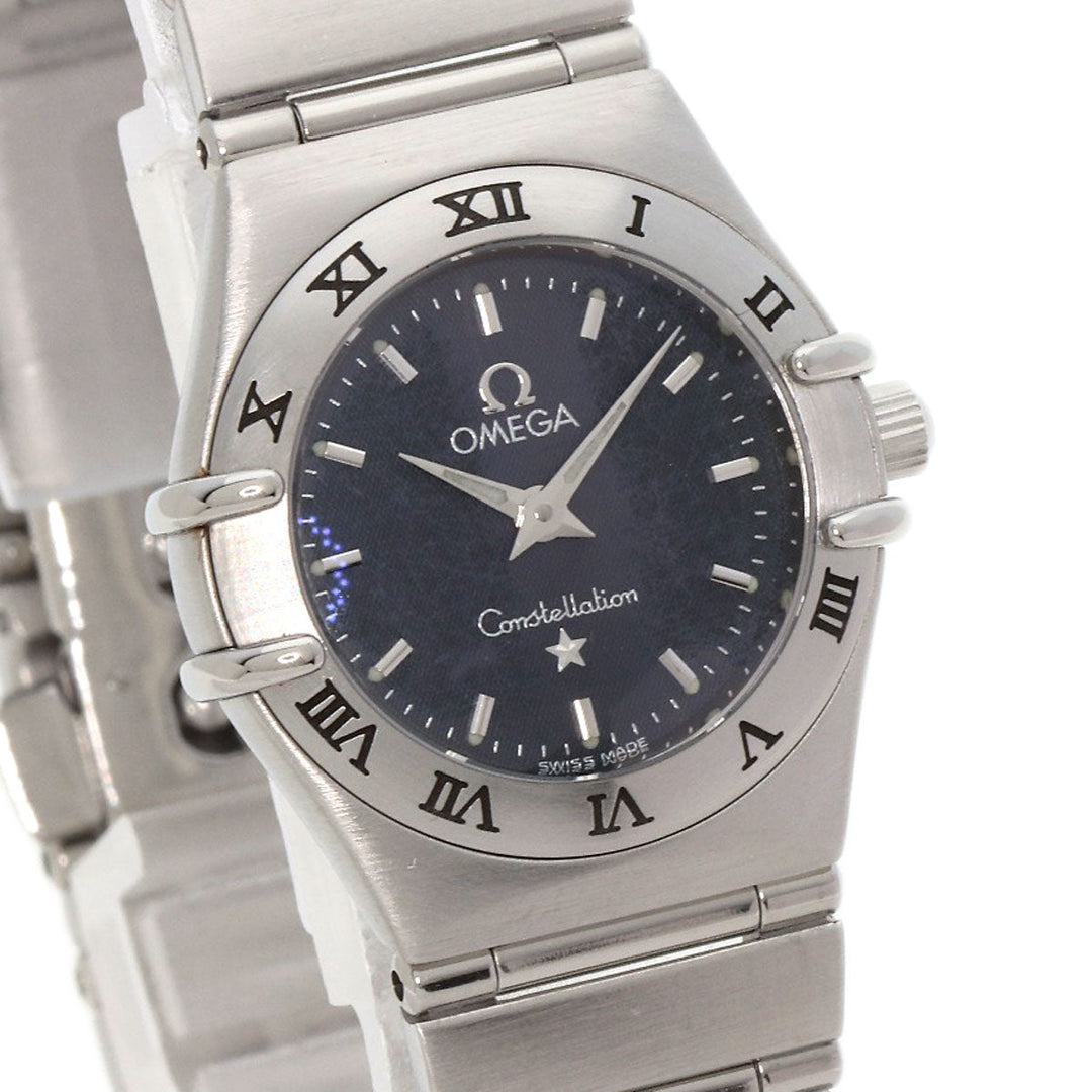 OMEGA Watches Quartz 1562.40 Stainless Steel , Stainless Steel Silver Constellation Mini gray dial Women Used Authentic