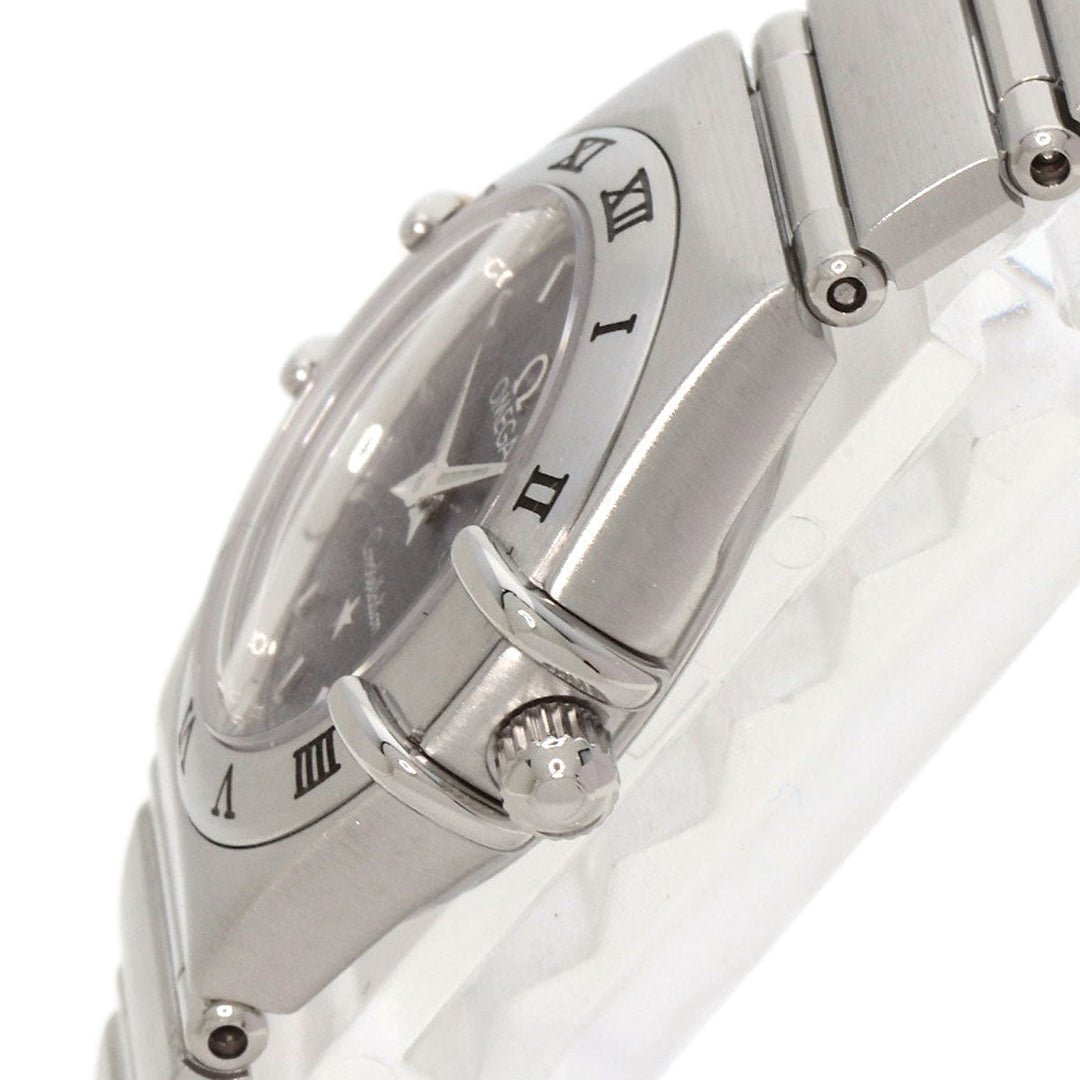 OMEGA Watches Quartz 1562.40 Stainless Steel , Stainless Steel Silver Constellation Mini gray dial Women Used Authentic