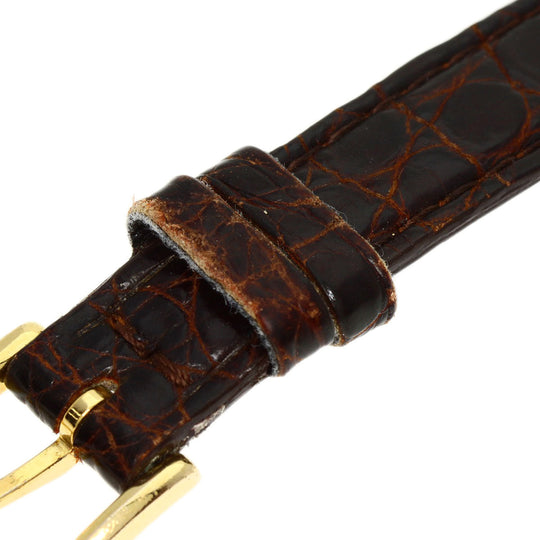 OMEGA Watches Quartz 5951080 K18YG, leather gold Constellation gold dial Women Used Authentic