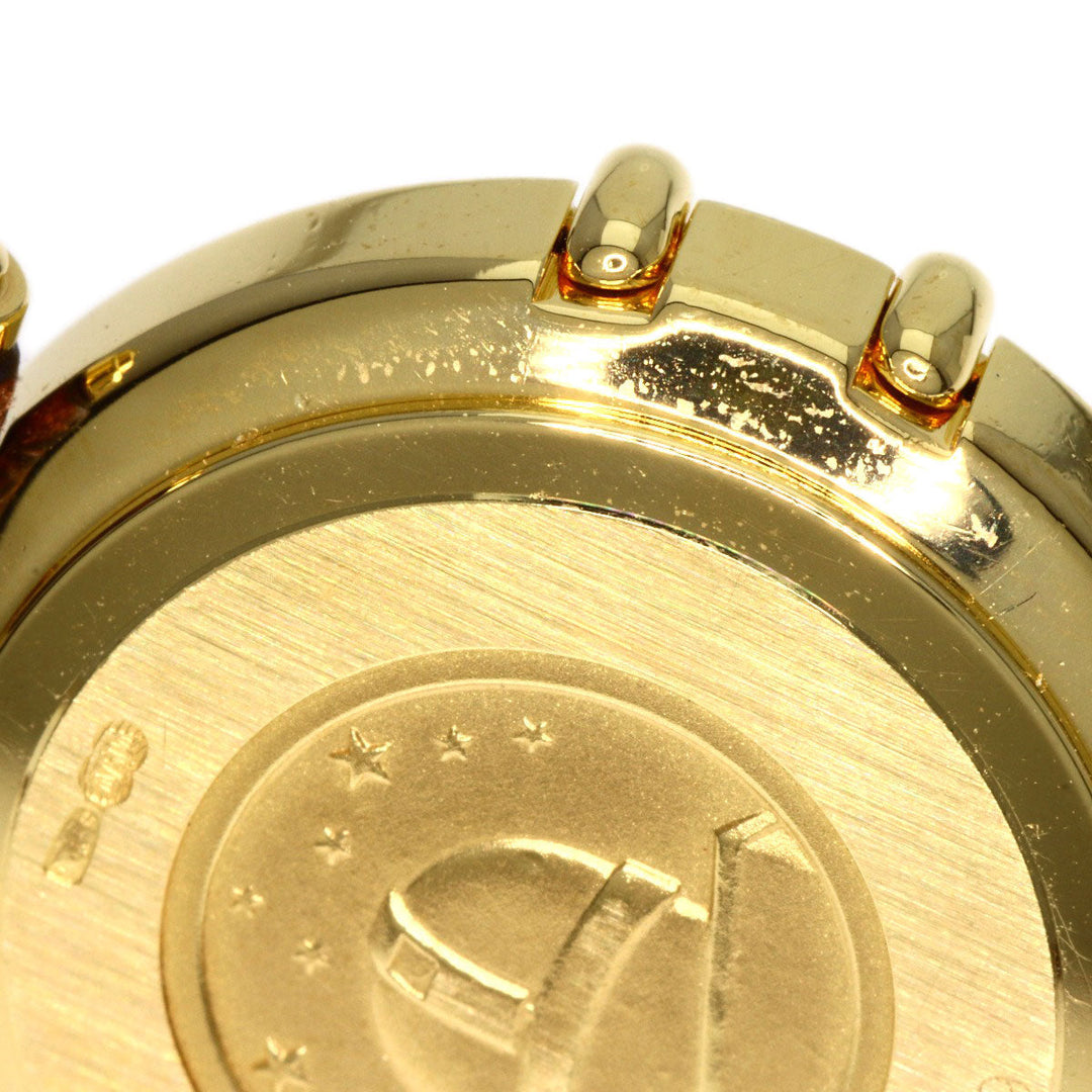 OMEGA Watches Quartz 5951080 K18YG, leather gold Constellation gold dial Women Used Authentic