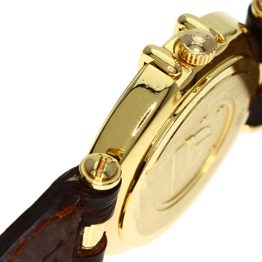 OMEGA Watches Quartz 5951080 K18YG, leather gold Constellation gold dial Women Used Authentic