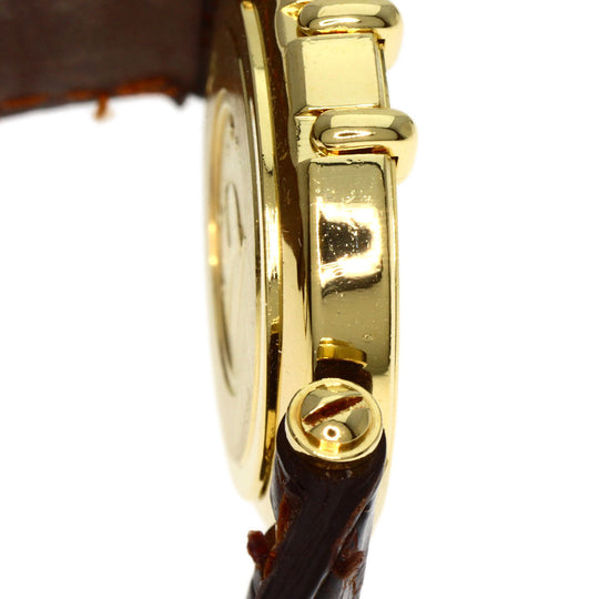 OMEGA Watches Quartz 5951080 K18YG, leather gold Constellation gold dial Women Used Authentic