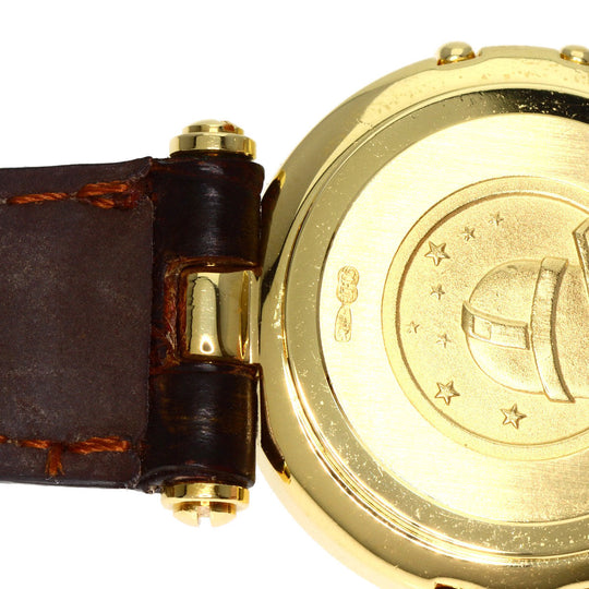 OMEGA Watches Quartz 5951080 K18YG, leather gold Constellation gold dial Women Used Authentic