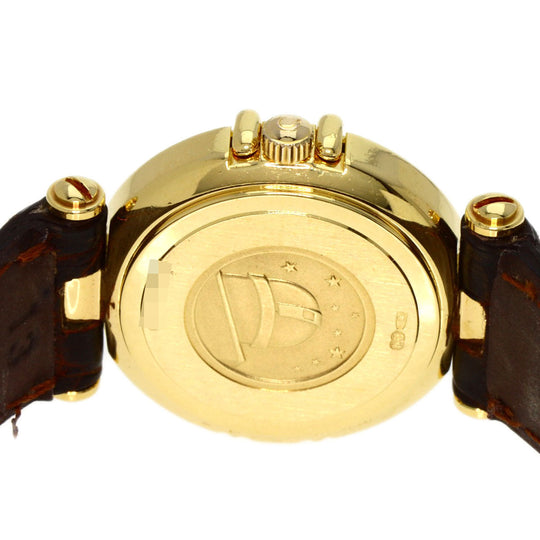 OMEGA Watches Quartz 5951080 K18YG, leather gold Constellation gold dial Women Used Authentic