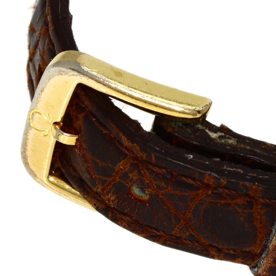 OMEGA Watches Quartz 5951080 K18YG, leather gold Constellation gold dial Women Used Authentic