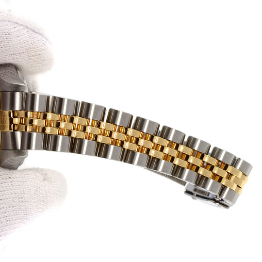 ROLEX Watches Mechanical Automatic 79173 2BR Stainless Steel , K18YG gold Datejust Yellow Shell 2P Diamond Yellow shell dial Women Used Authentic