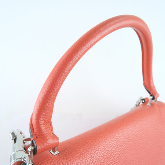 CELINE Handbag 169543 Calfskin, suede Red 2WAY bag Trapeze Women Used Authentic