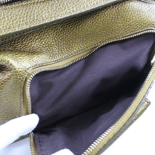 TOD�fS Handbag Calfskin gold Women Used Authentic