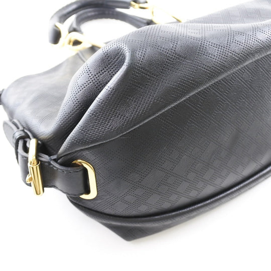 BALLY Handbag Calfskin Black 2WAYHandbag Women Used Authentic