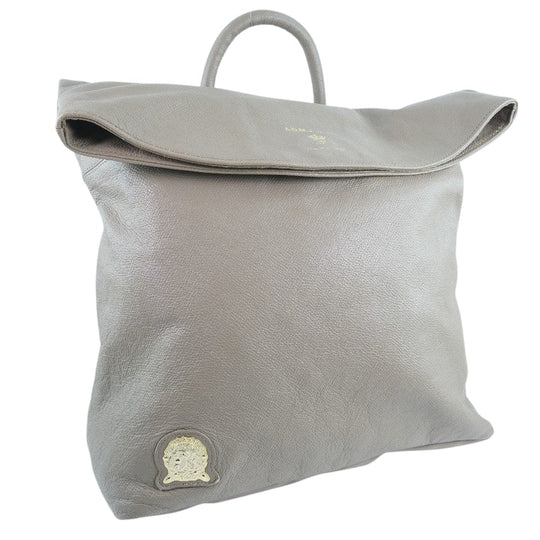ADMJ Backpack Calfskin beige Women(Unisex) Used Authentic